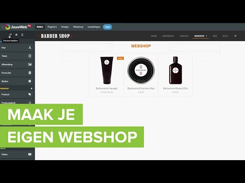 Webwinkel van JouwWeb en actie video