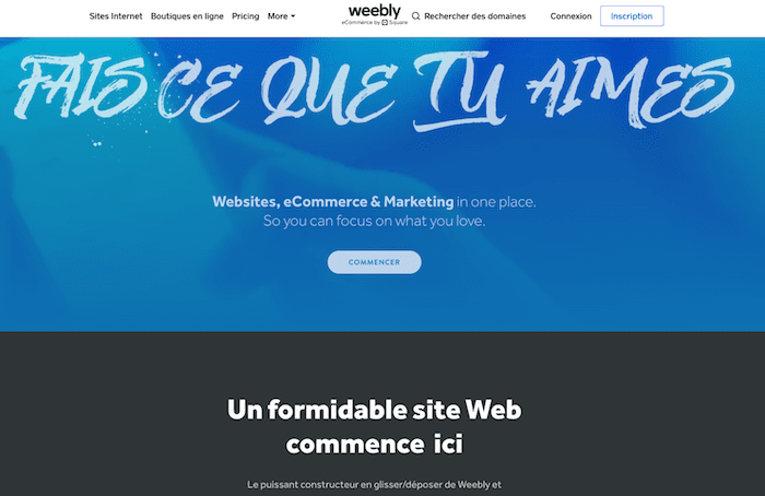 créer un blog gratuit weebly