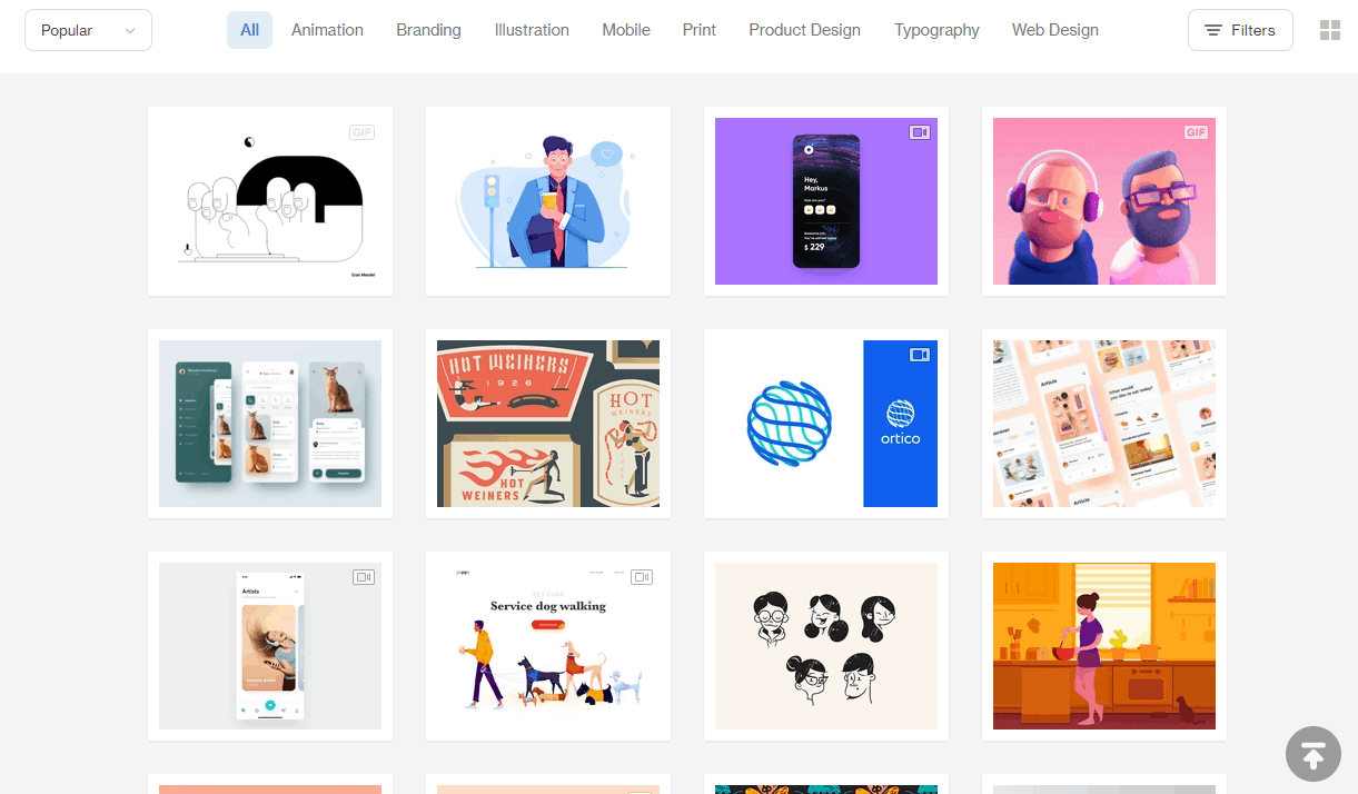 dribbble inspiration