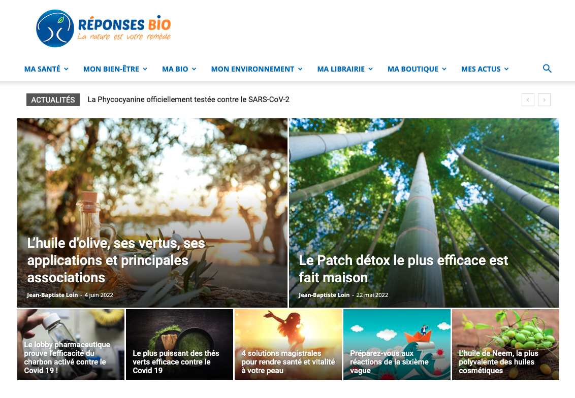 exemple de site wordpress