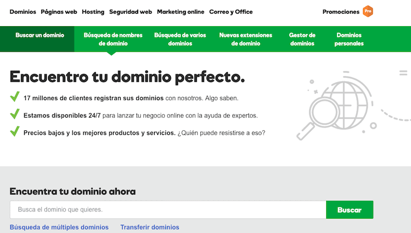 godaddy dominios baratos