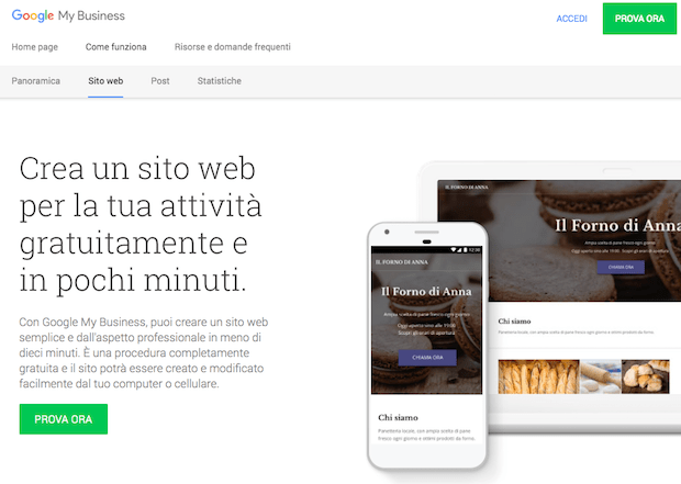 Google sites, creare siti gratuito