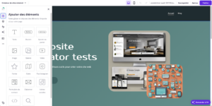 hostinger website builder editeur