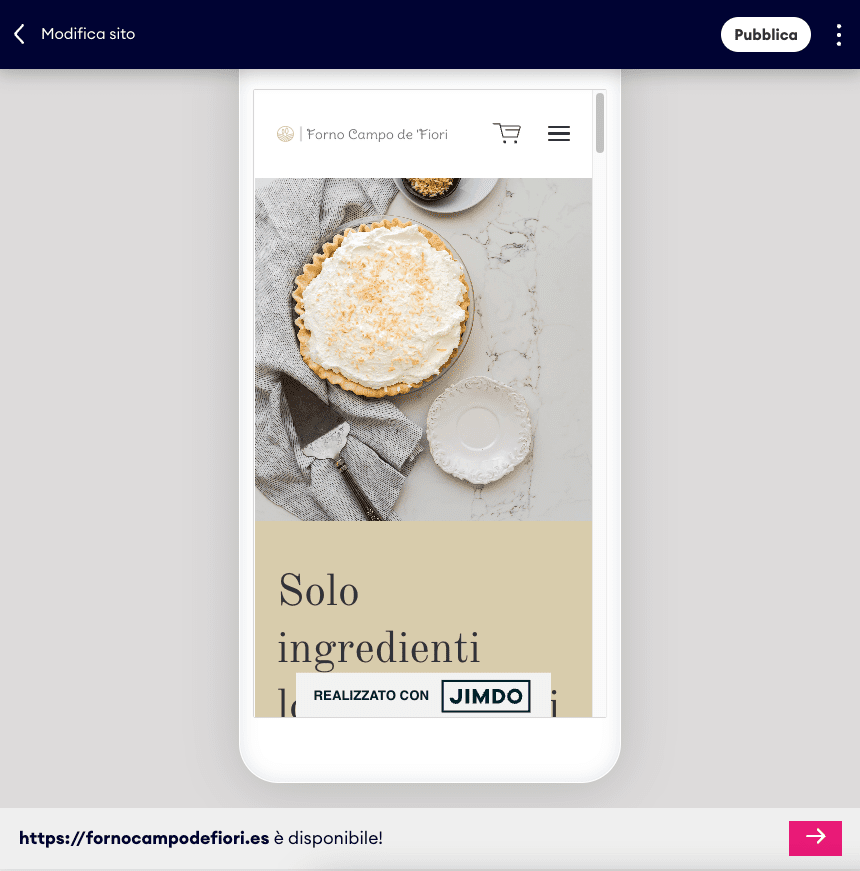 jimdo anteprima mobile