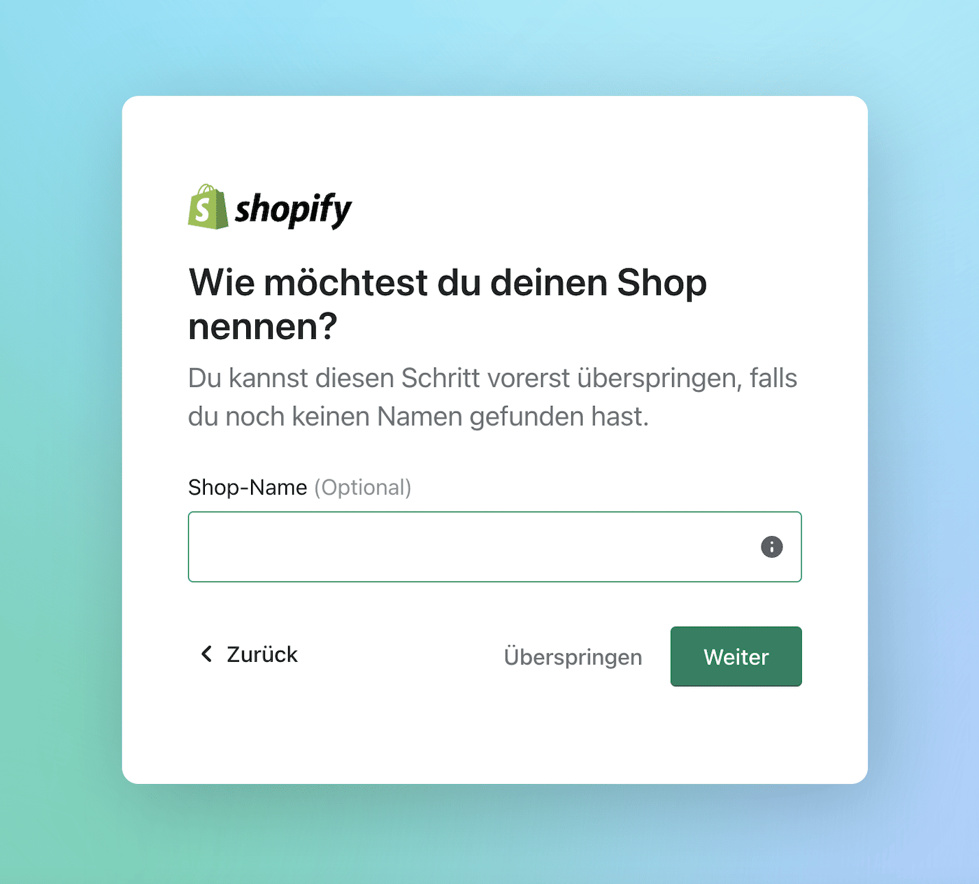 shopify shop name