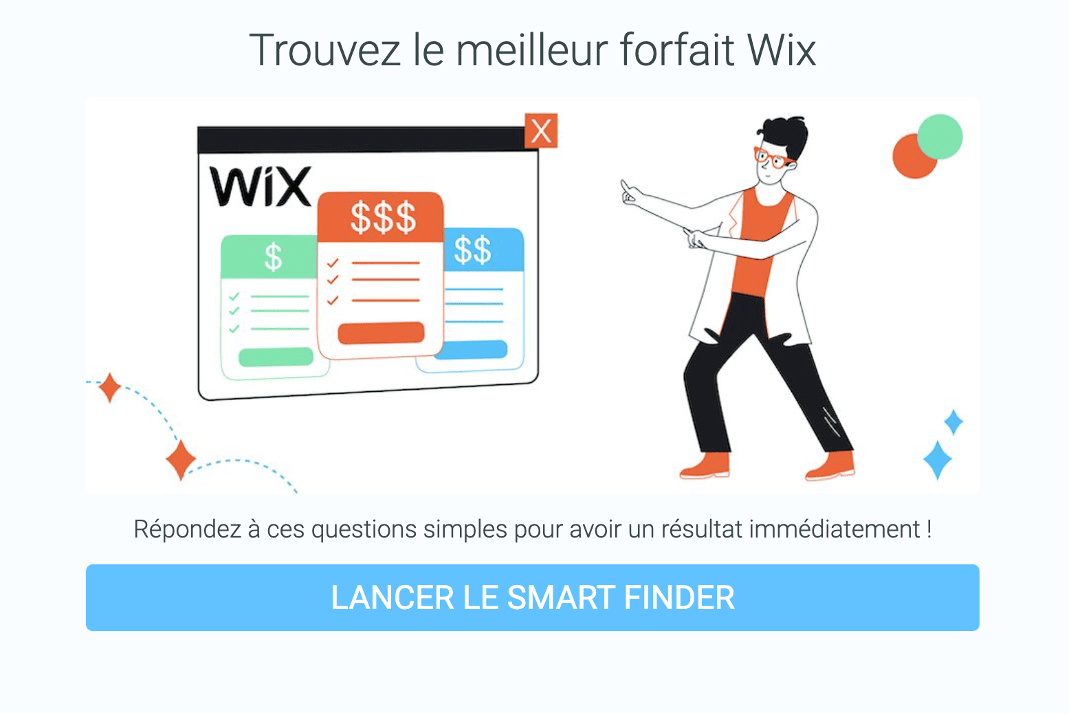 wix pricing quiz