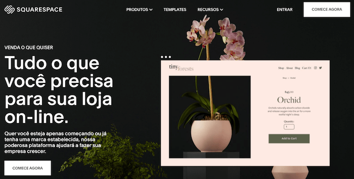 squarespace criar loja virtual 1