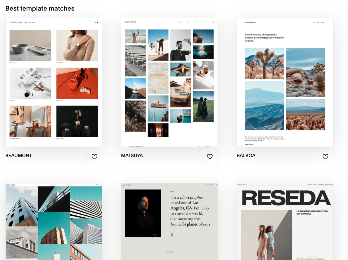 Squarespace templates