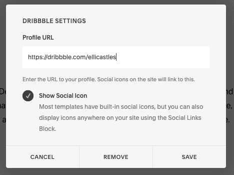 squarespace dribble