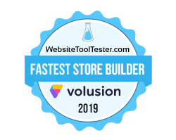 Volusion fastest store builder badge