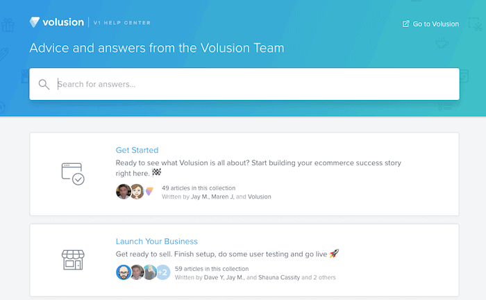 volusion help center support