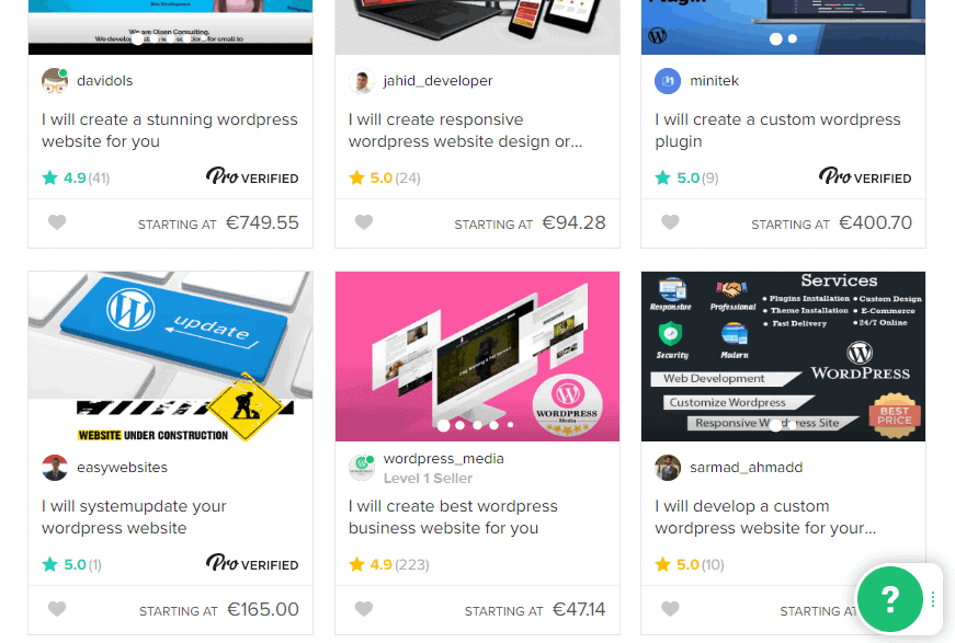 Web Developer Pricing