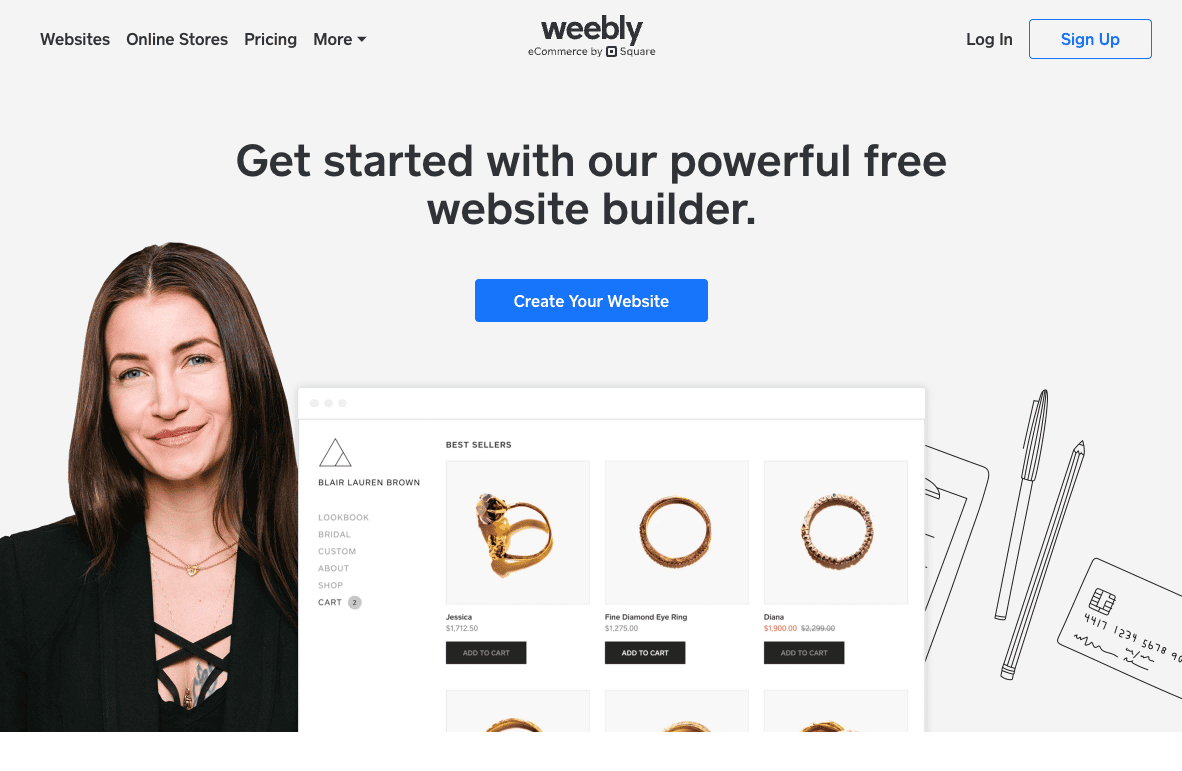 weebly homepage