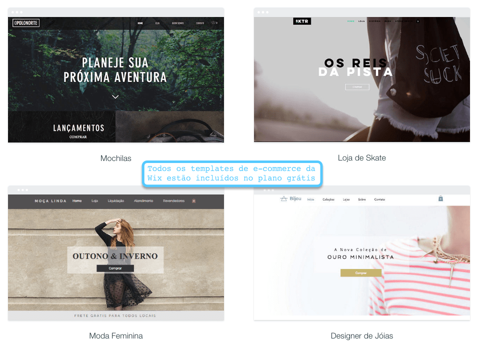Wix Loja Virtual Plantillas