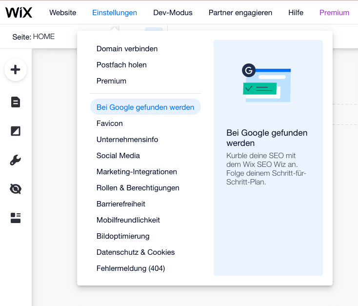 wix seo google