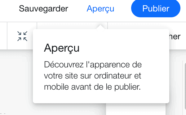 wix tutoriel aperçu