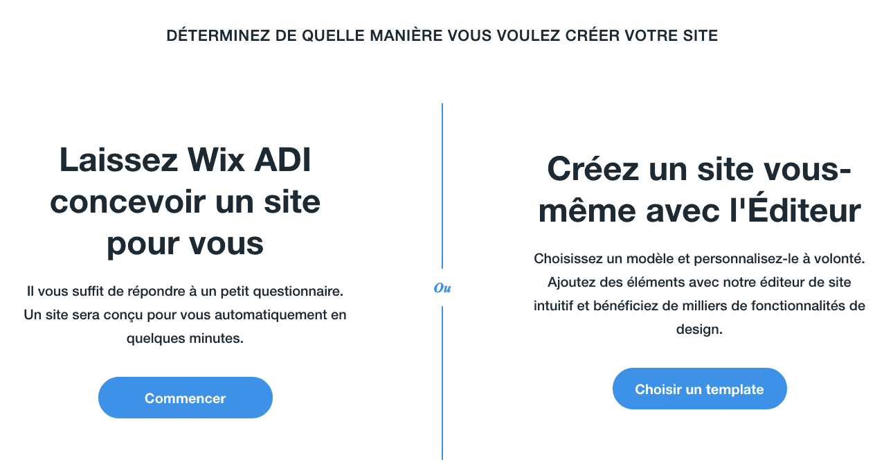 Wix ADI : créer un site Wix facilement